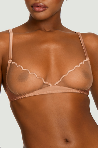 Muse by Coco de Mer Amara Soft Cup Triangle Bra Nude