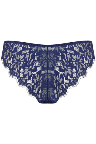 Muse by Coco de Mer Beatrice Brazilian Knicker Navy