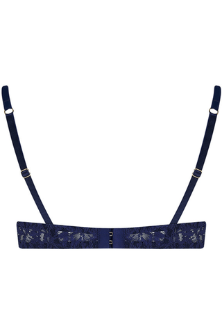 Muse by Coco de Mer Beatrice Half Cup Bra in Navy Lace 