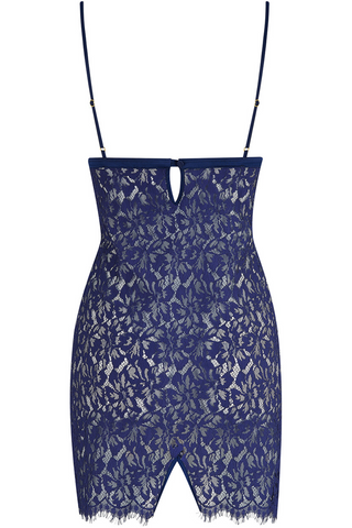 Muse by Coco de Mer Beatrice Slip Navy