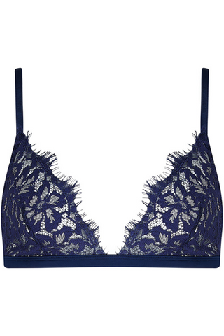 Muse by Coco de Mer Beatrice Triangle Bra Navy