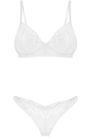 Obsessive Alissium Wire Bra & Thong White