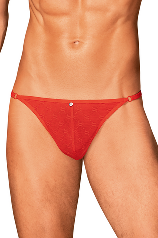 Obsessive Men's Red Sheer Thong Obsessiver - Mens Underwear