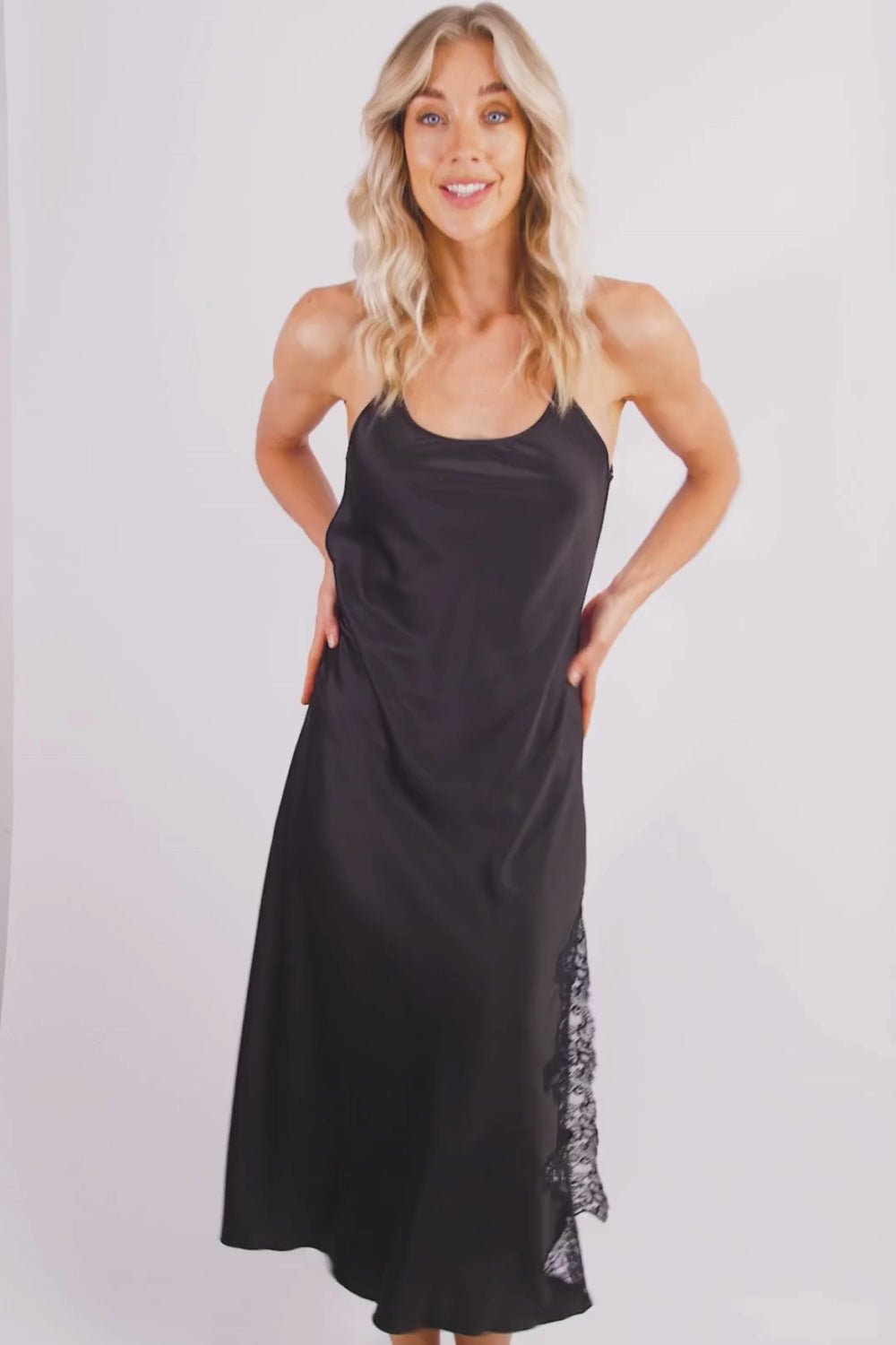 Lingadore Long Nightie Black