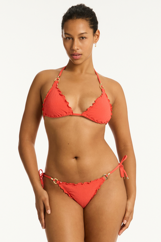 Sea Level Messina Tie Side Bikini Bottom Flame