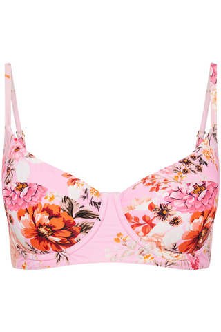 Sea Level Rosewood Pink Balconette Bikini Top