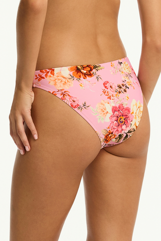 Sea Level Rosewood Pink Cheeky Bikini Bottom