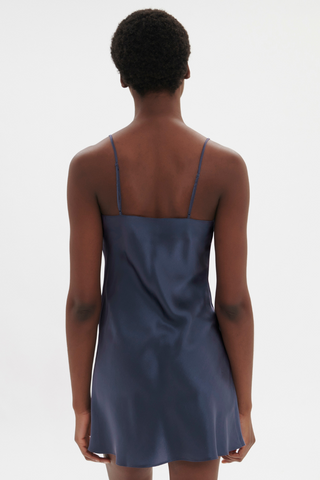 Simone Pérèle Dream Silk Nightdress Cinder Blue