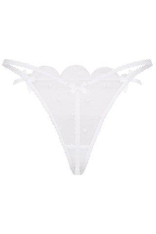 Agent Provocateur Lorna Dotty Thong White