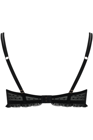 Muse by Coco de Mer Sadie Balcony Bra Black